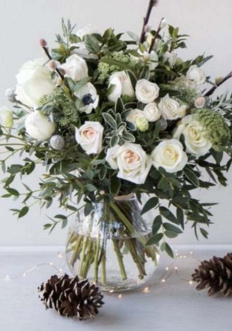 White Roses and Eucalyptus Bouquet 1 White Roses and Eucalyptus Bouquet