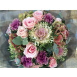 Roses, Kale, Hydrangea, Eucalyptus Mixed Flower Bouquet