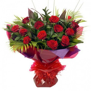 12 Red Rose Flower Bouquet 1 Luxury 12 Red Rose Flower Bouquet Delivery