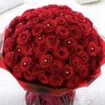 Luxury red rose bouquet
