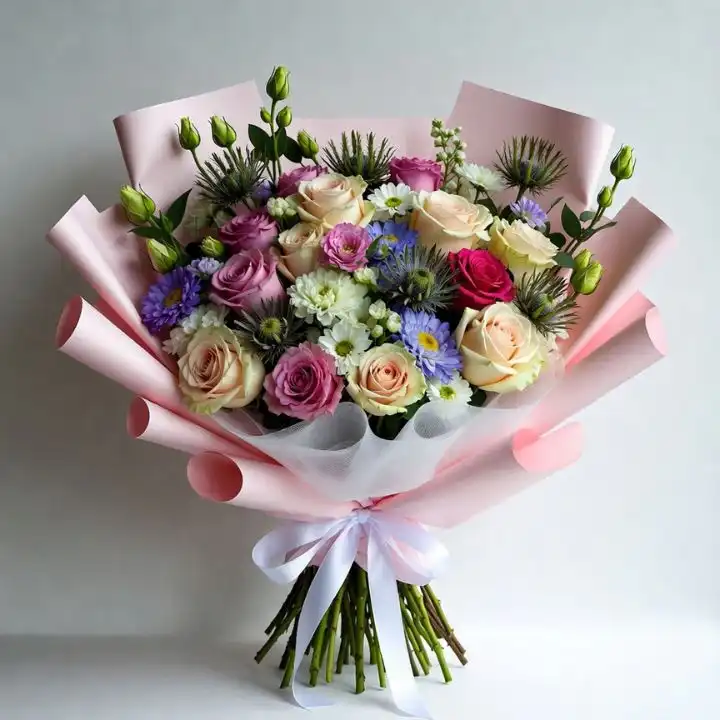 Rose & Thistle Dream Bouquet 1 rose and thistle bouquet