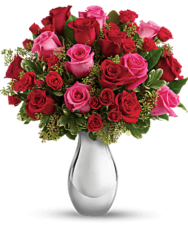 Pink and Red Rose Bouquet Delivery 1 Pink and Red Rose Bouquet Delivery - Fresh Roses for Next Day Delivery Across the UK