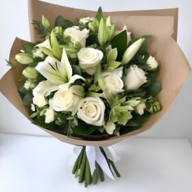 White Mixed Flower Bouquet