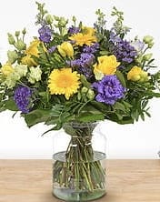 Rose, gerbera , carnation Mixed Flower Bouquet