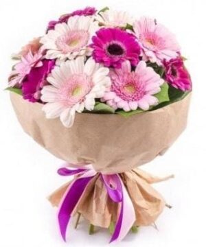 Gerbera Daisy Bouquet - Bright and Colorful Flowers in a Beautiful Arrangement
