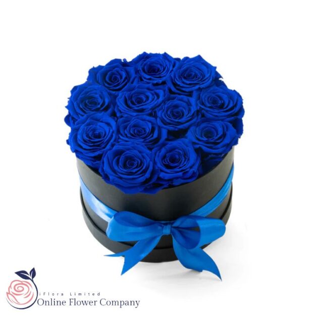Blue Roses Hat Box, 1 Blue Roses Hat Box