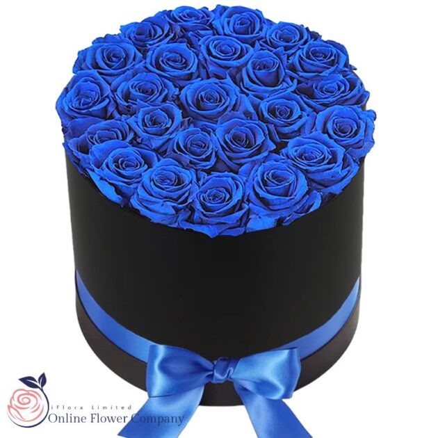 Blue Roses Hat Box, 2 Blue Roses Hat Box, - Image 2