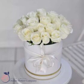 White Rose Dome Bouquet Delivery