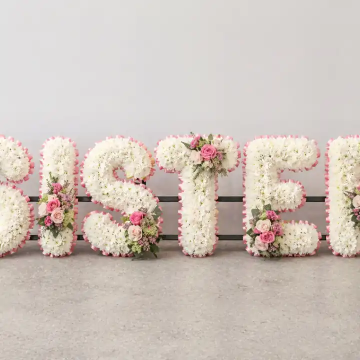 SISTER Eternal Tribute Letters 1 funeral flowers letters sister_
