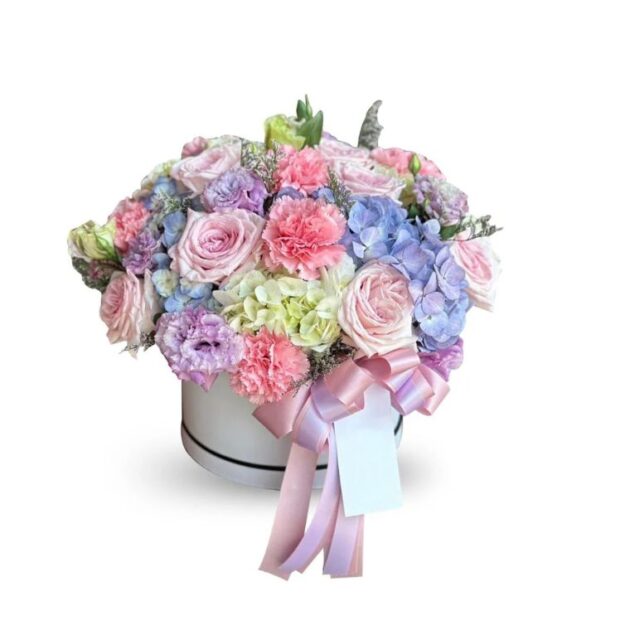 Hydrangeas, Roses, Chrysanthemums, Peony Premium Flower Box 2 Hydrangeas, Roses, Chrysanthemums, Peony Premium Flower Box - Image 2