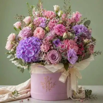 flower hat box