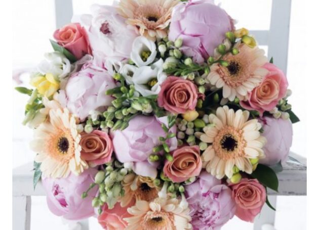 Peonies, Roses, Gerbera Mixed Flower Bouquet 1 Beautiful Big Bouquet Of Flowers
