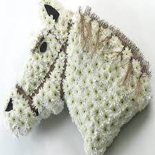 horse head funeral tribute