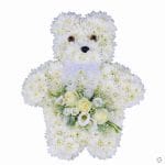 Teddy Bear Funeral Flowers