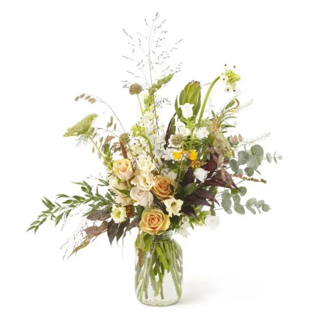 Wildflower bouquet with roses 1 Wildflower bouquet with roses