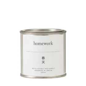Homework Spring Scented Soy Coconut Candle