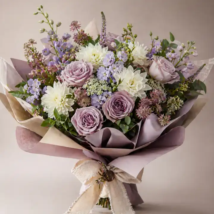 Pall Mall Purple and White Flowers 1 Purple and White Flowers