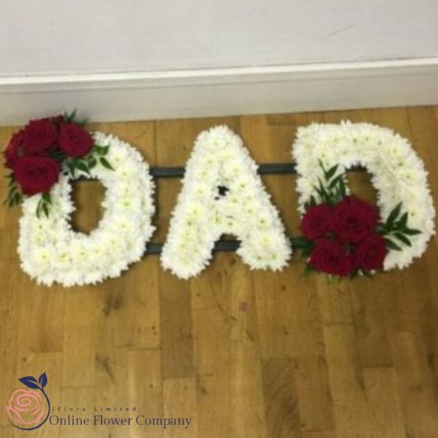 Funeral Flowers Dad​ Letters