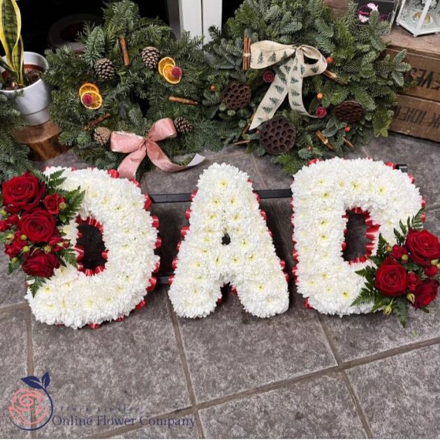 Funeral Flowers Dad​ Letters