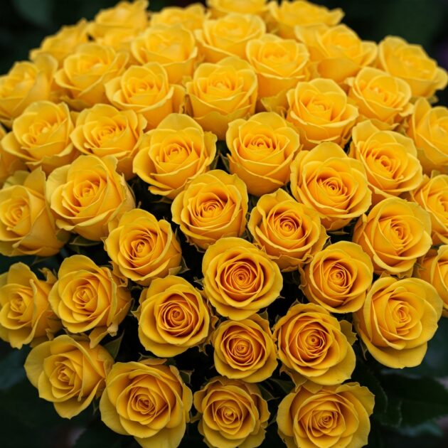 Large yellow rose in vase 3 Our 100 Yellow Rose Flowers for International Women's Day are the perfect way to show appreciation and admiration. Yellow roses symbolize friendship, joy, and respect, making them an ideal gift to celebrate the wonderful women in your life. Each rose is handpicked for its vibrant yellow color and freshly arranged to create a stunning bouquet. With next-day delivery available across the UK, you can rely on us for a timely arrival. Enjoy the added convenience of order tracking and delivery confirmation, ensuring your flowers arrive just as promised. This bouquet is a thoughtful gesture for any occasion, especially International Women's Day.