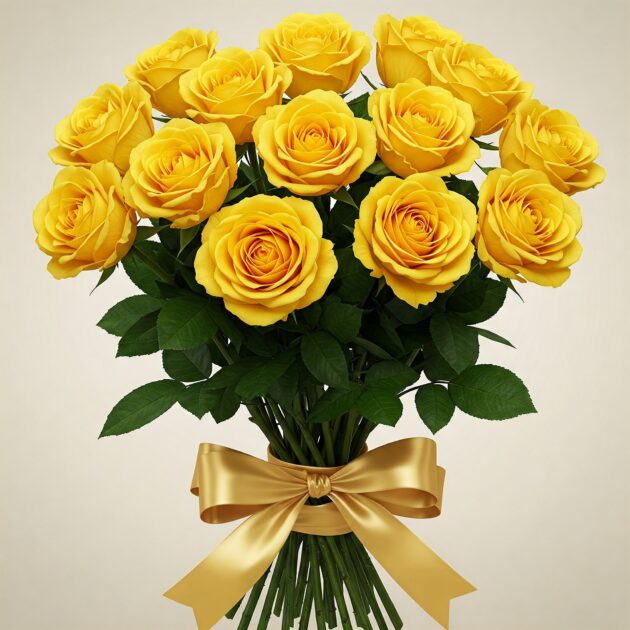 10 Yellow Rose flowers bouquet 1 10 Yellow Rose Happy International Women's Day Flowers – Order Now & Save 10%