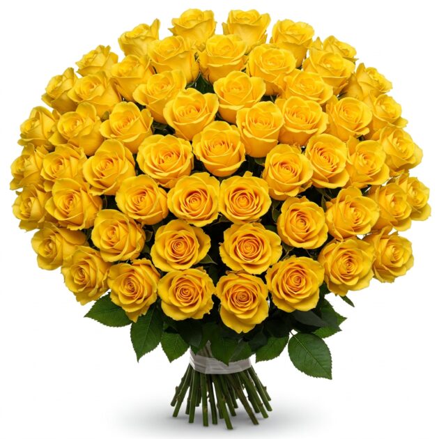 Large yellow rose in vase 2 Large yellow rose in vase - Image 2