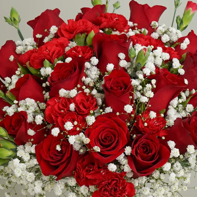 Two Dozen Luxury Red Roses Bouquet - Image 2