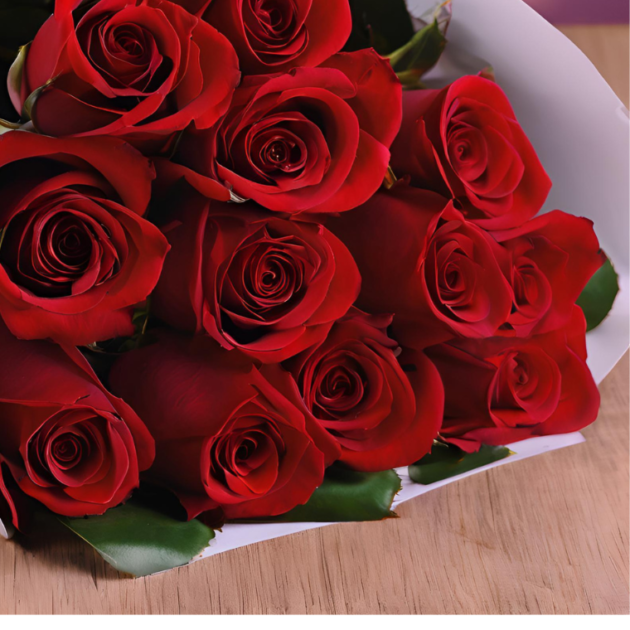 Red Rose For Valentine's Day Gift