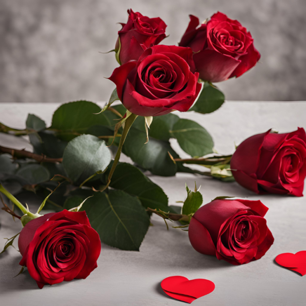 Red Rose For Valentine's Day Gift