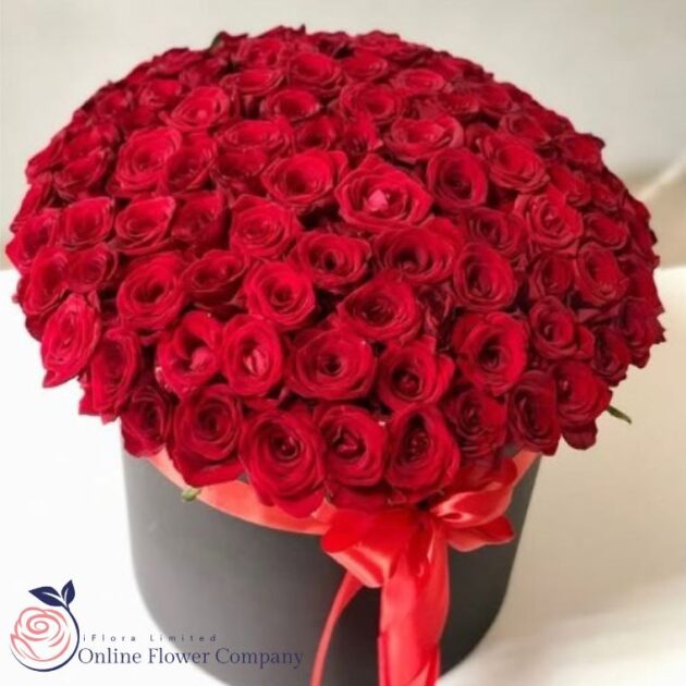 Red Rose Dome Bouquet UK - Image 2