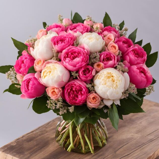 Peonies Luxury Bouquet - Image 2