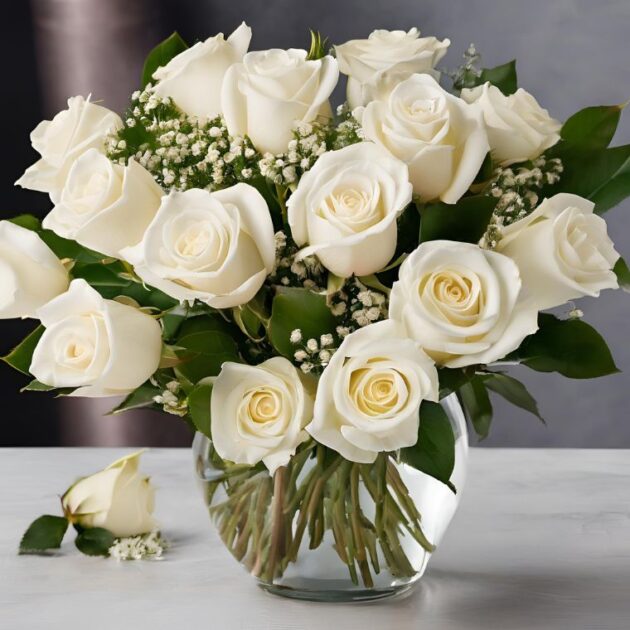 Our 10 White Rose International Women's Day Flowers are a stunning gift for celebrating the women in your life. These roses are carefully arranged to ensure beauty and elegance, perfect for any occasion, especially International Women's Day. With our secure, reliable service and next-day delivery across the UK, you can trust us to deliver fresh, on-time flowers. Enjoy extra benefits like real-time tracking and customer support, all with a 10% discount!