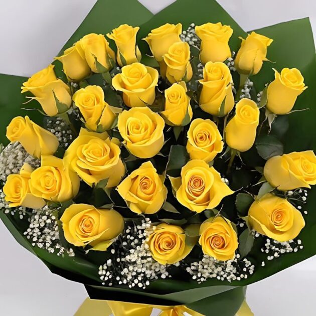 Yellow rose bouquet delivery UK 3 Yellow rose bouquet delivery UK - Image 3