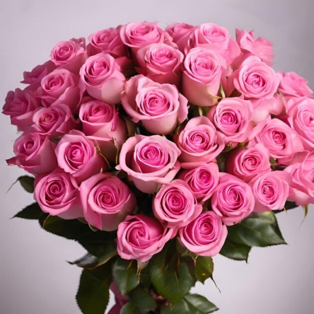 Large pink rose bouquet delivery UK 2 Large pink rose bouquet delivery UK - Image 2