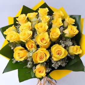 Luxury Yellow Rose Bouquet