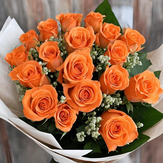 Celebrate International Women's Day with 10 Beautiful Orange Roses