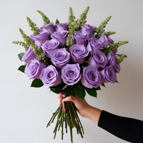 Lilac Rose flower Bouquet delivery