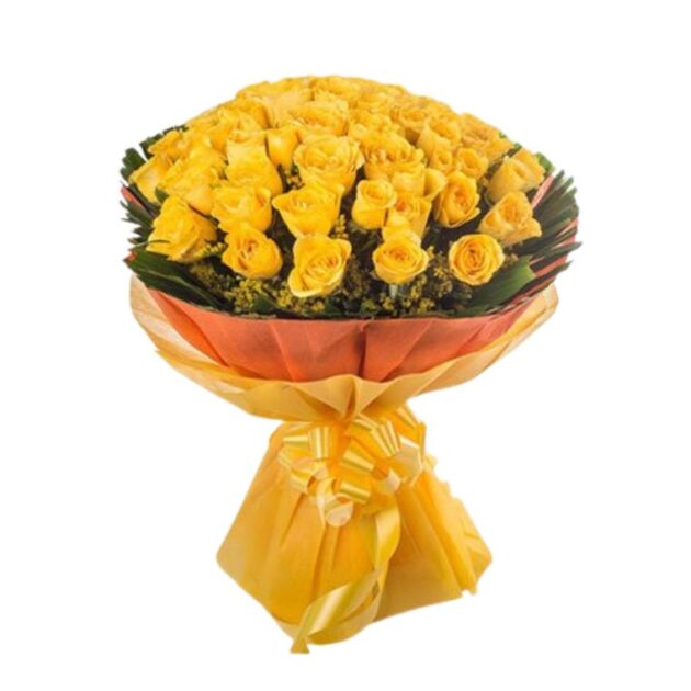50 Yellow roses bouquet delivery 3 50 yellow roses bouquet