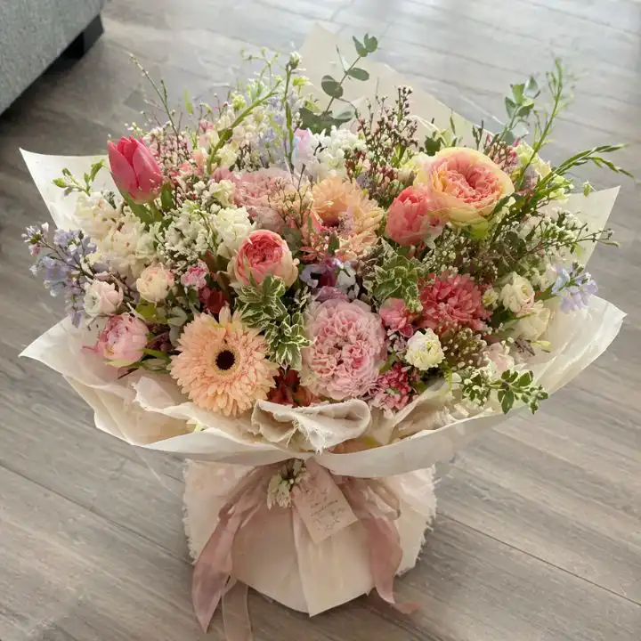 Tulip, Gerbera & Chrysanthemum Mixed Bouquet 1 Tulip, Gerbera & Chrysanthemum Mixed Bouquet
