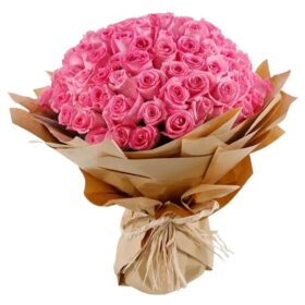 Pink Rose Flowers Bouquet Delivery