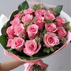 Pink Rose Flowers Bouquet Delivery