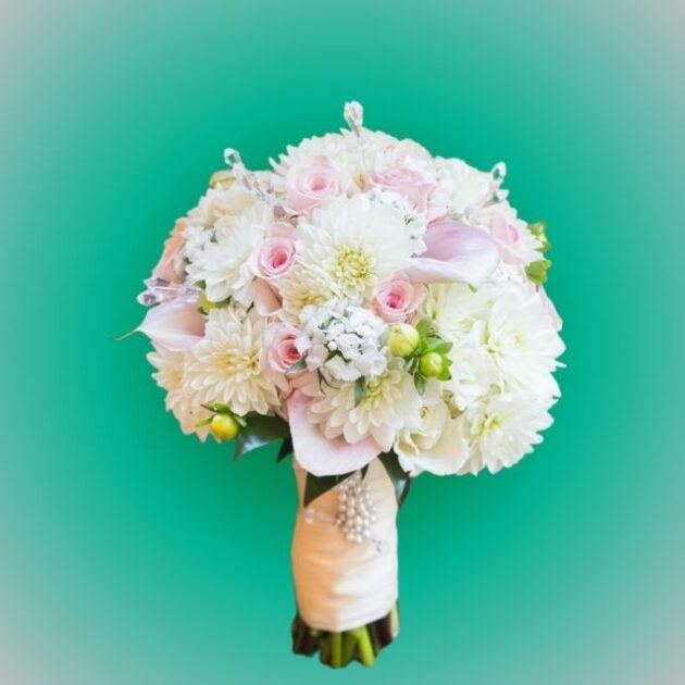 roses, lilies, chrysanthemums bouquet