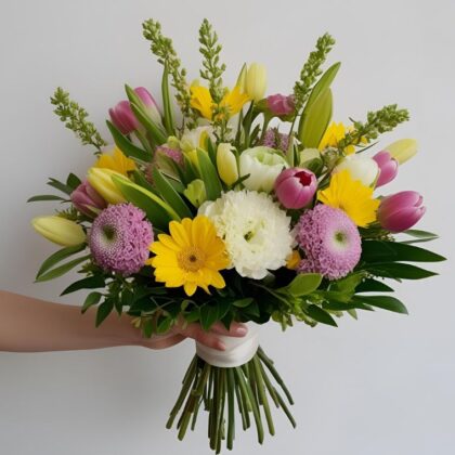 Easter Tulip & Gerbera Bouquet Delivery – Bright Spring Flowers for Easter