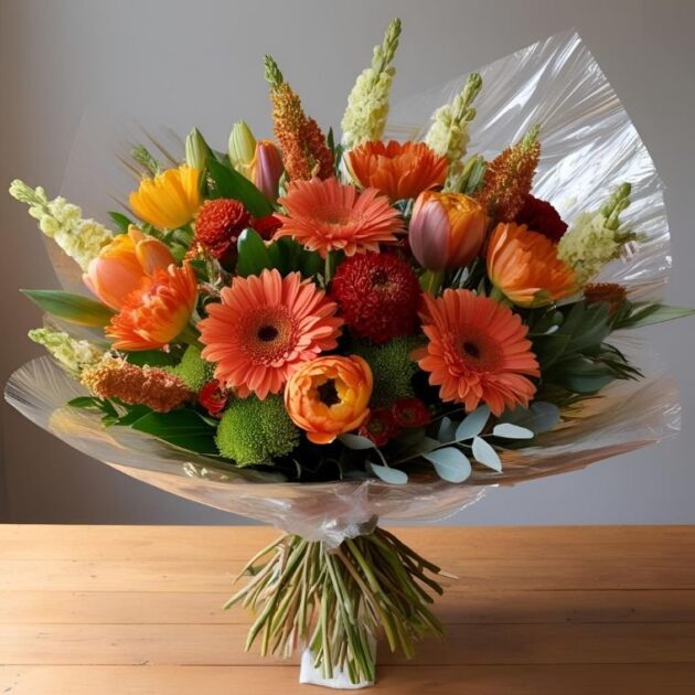 best Orange Flower Bouquet