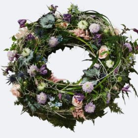 Handcrafted Natural Funeral Wreaths with Seasonal Blooms