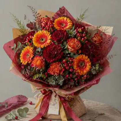 Gerbera and Rose Bouquet