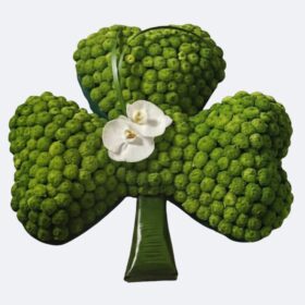 Luxury Handcrafted Shamrock Funeral Tribute