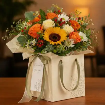 Handmade Autumn Flower Box
