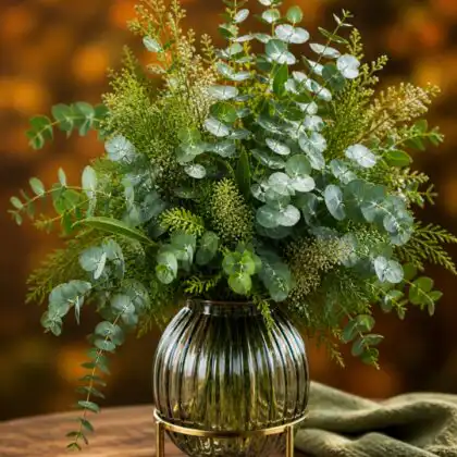 Large eucalyptus arrangement in vase
