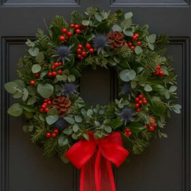 Thistle And Berry Christmas Wreath